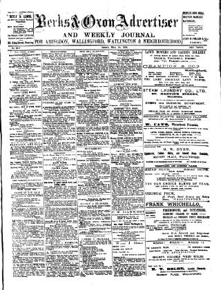 cover page of Berks and Oxon Advertiser published on May 18, 1906