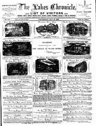cover page of Lakes Chronicle and Reporter published on May 18, 1898