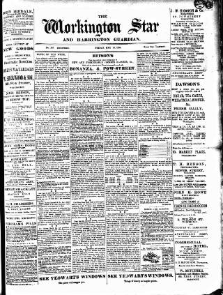 cover page of Workington Star published on May 18, 1894