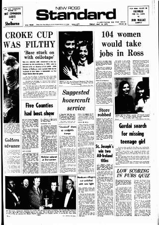 cover page of New Ross Standard published on May 18, 1973