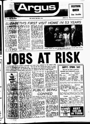 cover page of Drogheda Argus and Leinster Journal published on May 18, 1979