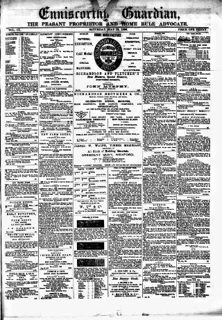 cover page of Enniscorthy Guardian published on May 18, 1889