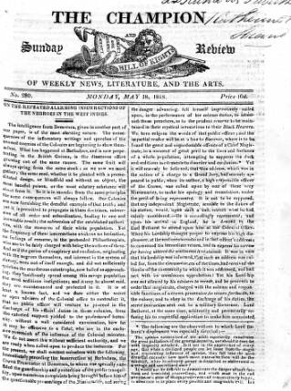 cover page of Champion (London) published on May 18, 1818
