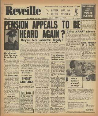 cover page of Reveille published on May 18, 1946