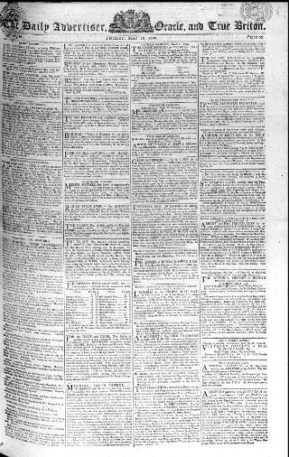 cover page of Oracle and the Daily Advertiser published on May 18, 1804