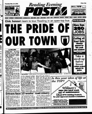 cover page of Reading Evening Post published on May 18, 1995