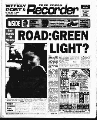 cover page of Mansfield & Sutton Recorder published on May 18, 1995