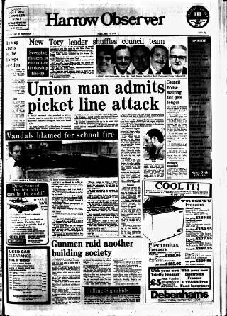 cover page of Harrow Observer published on May 18, 1979