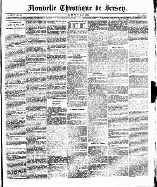 cover page of Nouvelle Chronique de Jersey published on May 18, 1889