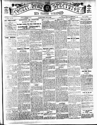 cover page of County Down Spectator and Ulster Standard published on May 18, 1906