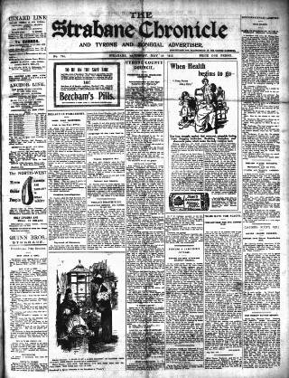 cover page of Strabane Chronicle published on May 18, 1912