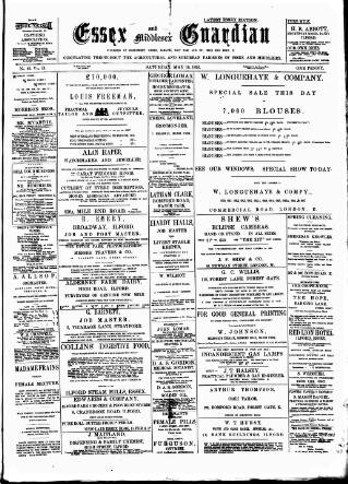 cover page of Essex Guardian published on May 18, 1895
