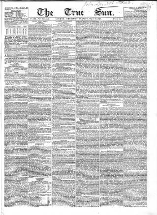 cover page of True Sun published on May 18, 1837