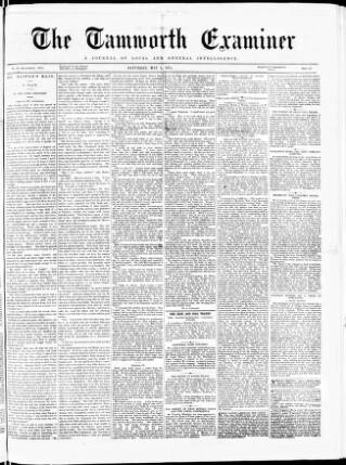 cover page of Tamworth Miners' Examiner and Working Men's Journal published on May 1, 1875