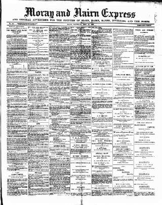 cover page of Northern Scot and Moray & Nairn Express published on May 18, 1889