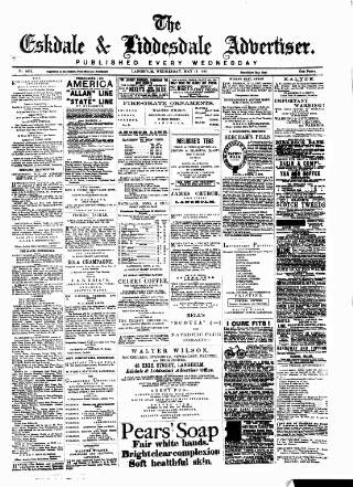 cover page of Eskdale and Liddesdale Advertiser published on May 18, 1892