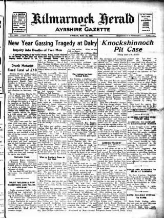 cover page of Kilmarnock Herald and North Ayrshire Gazette published on May 18, 1951