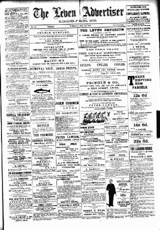 cover page of Leven Advertiser & Wemyss Gazette published on May 18, 1899