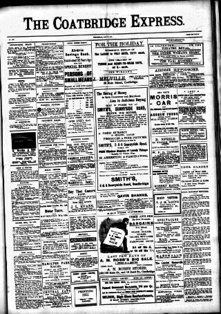 cover page of Coatbridge Express published on May 18, 1927