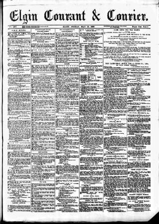 cover page of Elgin Courant, and Morayshire Advertiser published on May 18, 1900