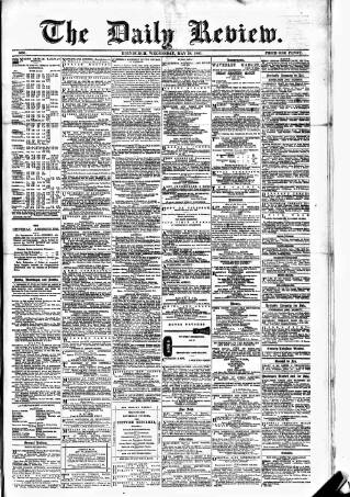 cover page of Daily Review (Edinburgh) published on May 18, 1881