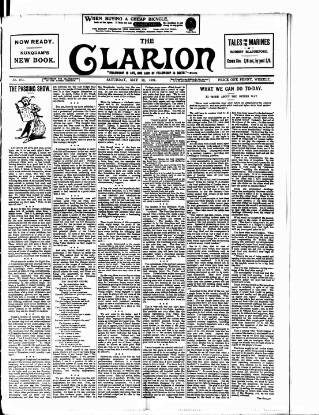 cover page of Clarion published on May 18, 1901
