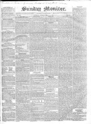 cover page of Johnson's Sunday Monitor published on May 18, 1828