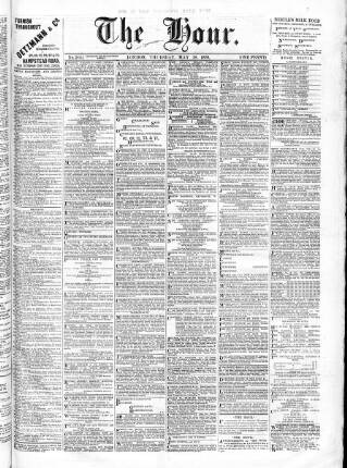 cover page of Hour published on May 18, 1876