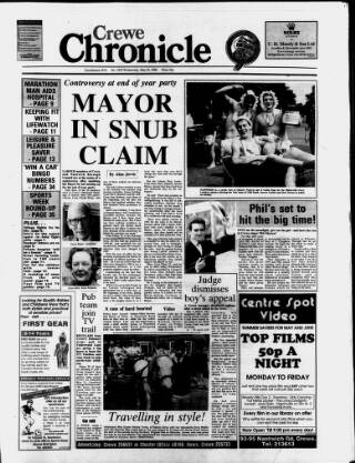 cover page of Crewe Chronicle published on May 18, 1988