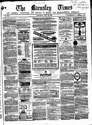 cover page of Barnsley Independent published on May 18, 1867