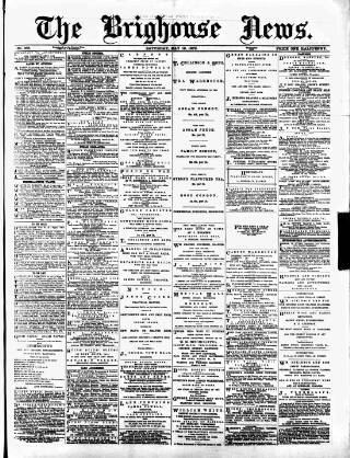 cover page of Brighouse News published on May 18, 1878