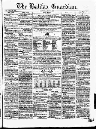 cover page of Halifax Guardian published on May 18, 1850
