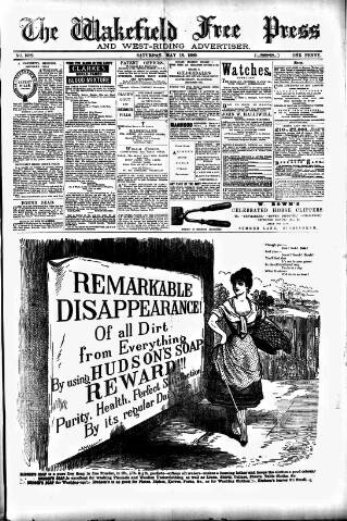 cover page of Wakefield Free Press published on May 18, 1889