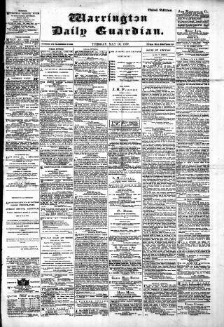 cover page of Warrington Daily Guardian published on May 18, 1897