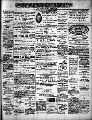 cover page of Midland Tribune published on May 18, 1901