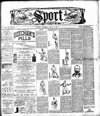 cover page of Sport (Dublin) published on May 18, 1895