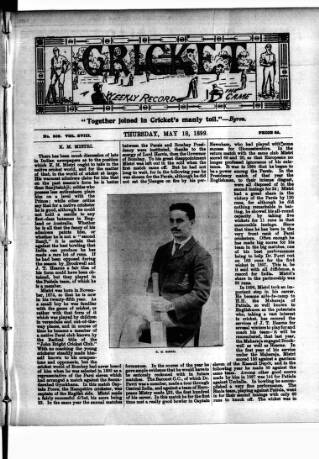 cover page of Cricket published on May 18, 1899