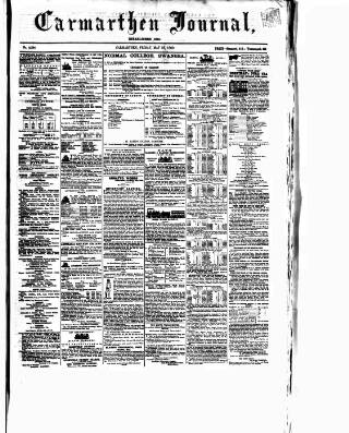 cover page of Carmarthen Journal published on May 18, 1860