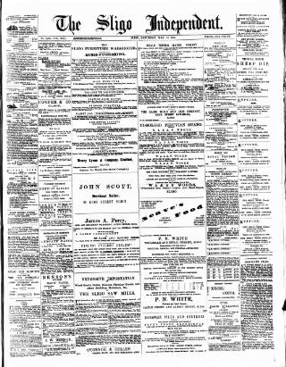 cover page of Sligo Independent published on May 18, 1895