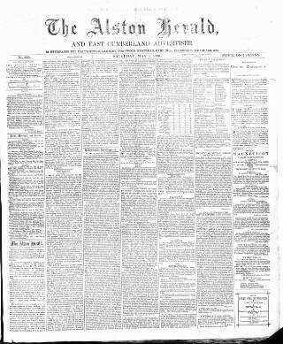 cover page of Alston Herald and East Cumberland Advertiser published on May 1, 1880