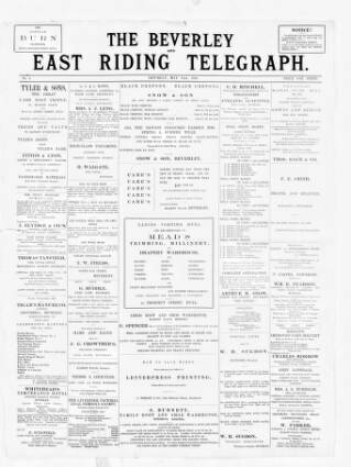 cover page of East Riding Telegraph published on May 18, 1895