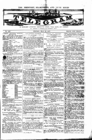 cover page of Bridport, Beaminster, and Lyme Regis Telegram published on May 18, 1877
