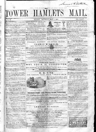 cover page of Tower Hamlets Mail published on May 1, 1858