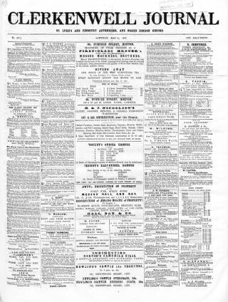 cover page of North London Record published on May 18, 1867