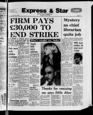 cover page of Wolverhampton Express and Star published on May 18, 1977