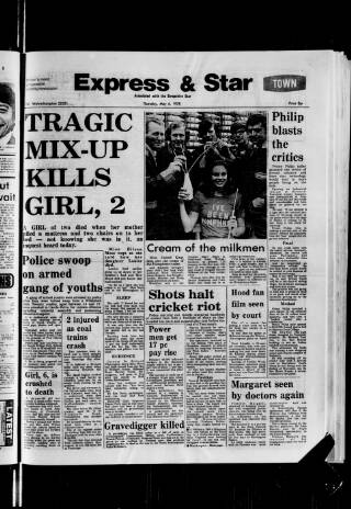 cover page of Wolverhampton Express and Star published on May 4, 1978