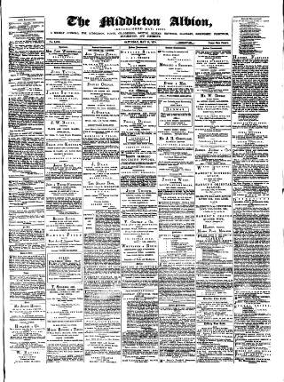 cover page of Middleton Albion published on May 18, 1878
