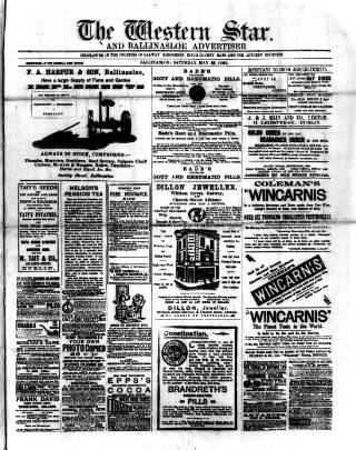 cover page of Western Star and Ballinasloe Advertiser published on May 18, 1901