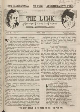 cover page of Link published on May 1, 1916