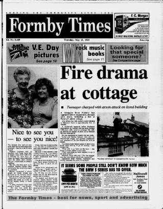 cover page of Formby Times published on May 18, 1995